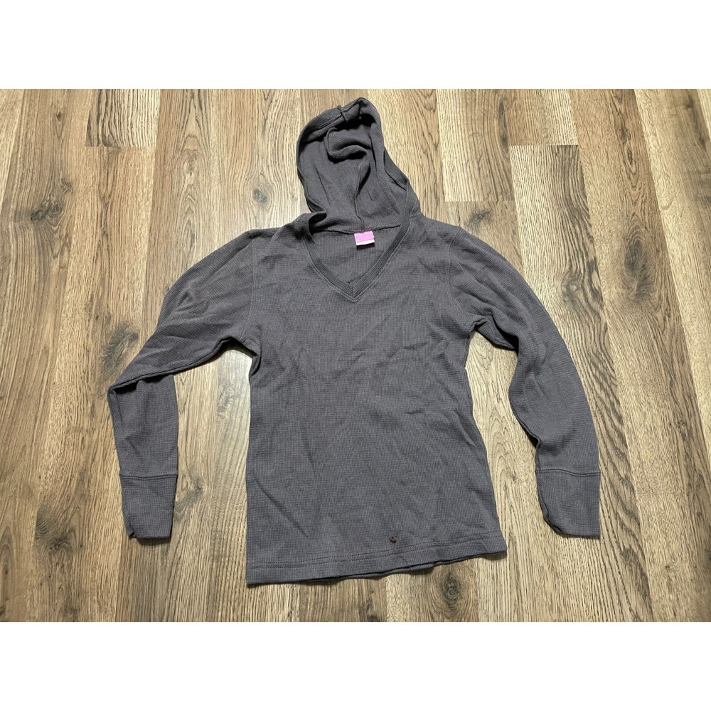 LAT Hoodie, Girl's Youth Size Small, Gray, Long Sleeve, Pullover, V-neck